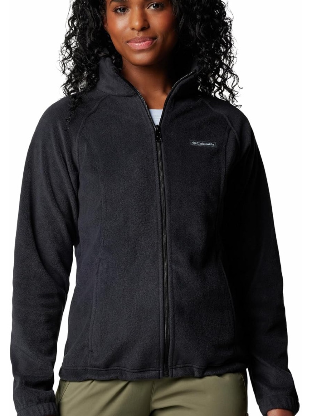 Columbia Black Full-Zip Fleece Jacket (Benton Springs Full Zip)